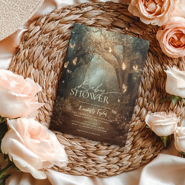 Förtrollad Skog Saga Barnbok Baby Shower Inbjudningar (Skapare uppladdad)