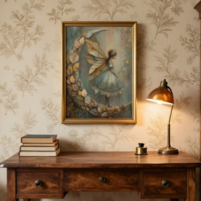 Förtrollad Skogsblad Sagoväsen Fantasy Konst Poster (Skapare uppladdad)