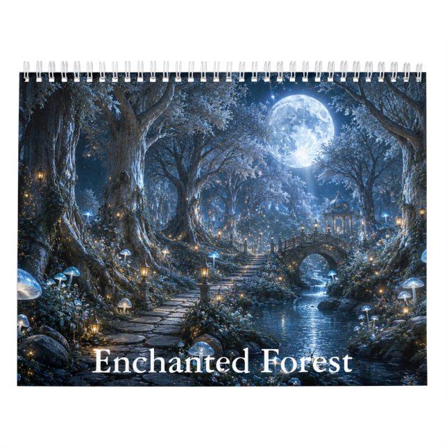 Förtrollad skogskalender  kalender (Omslag)