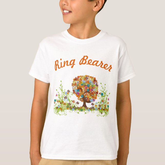 Förtrollad skogssidogren Ringbärare T Shirt (Framsida)