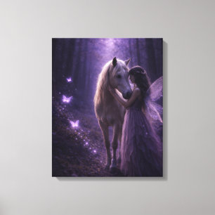 Förtrollad Skogsväg Canvas Konst