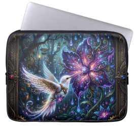Förtrollad Steampunk Kolibri  Laptop Fodral