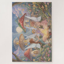 Förtrollad Svamp Skog Fairy Jigsaw Pussel