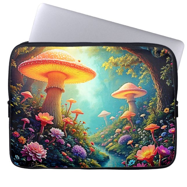 Förtrollad svampskog - Dream Laptop Fodral (Framsidan)