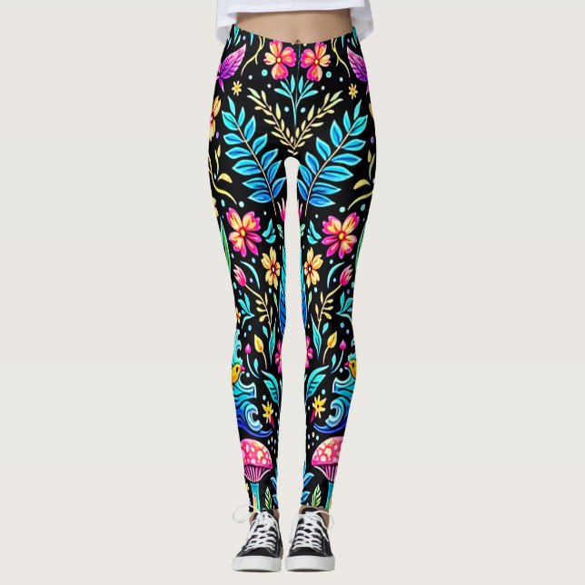 Förtrollad svampskog - Dream Leggings (Framsida)