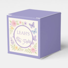 Förtrollad tefest för trädgård presentaskar