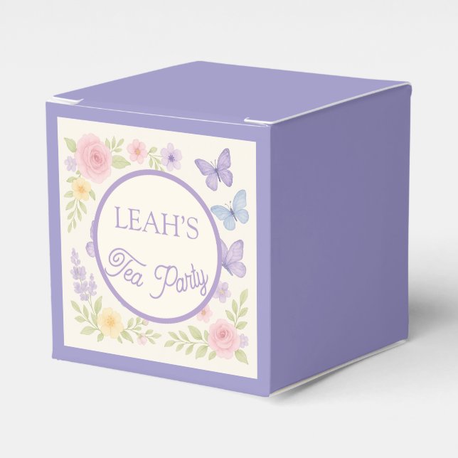 Förtrollad tefest för trädgård presentaskar (Framsidan Sidan)