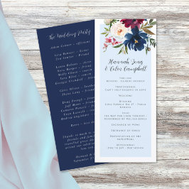 Förtrollad Trädgård Ljusblå Burgunder Marinblå Program