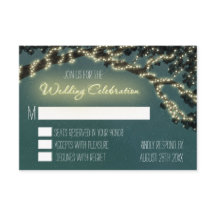 Förtrollad Trädgren Rustika Bröllop RSVP-kort