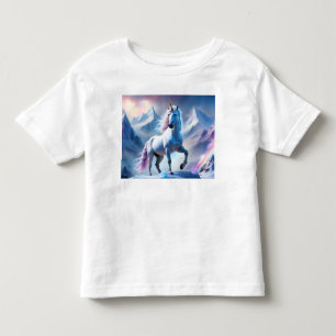 Förtrollad Unicorn i en Snowy Fantasy-Poster T Shirt