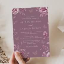 Förtrollad Vintage Dammtrosa Ros Blommig Bröllop