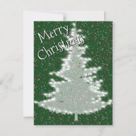 Förtrollad vinterglöd Julgran Vykort