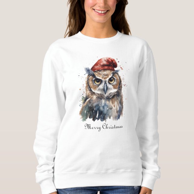 Förtrollad vinteruggla, anpassad t shirt (Framsida)