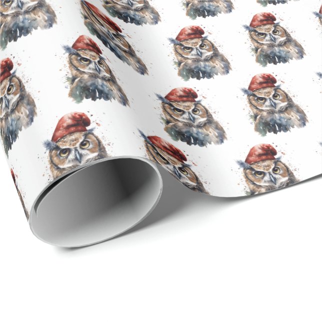 Förtrollad Vinteruggla Presentpapper (Rullad Hörn)
