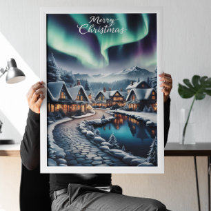 Förtrollad Winter Wonderland jul Poster