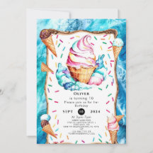 Förtrollade barn Cone Ice Cream Birthday