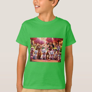 Förtrollade Garden från Baby Hundar T Shirt