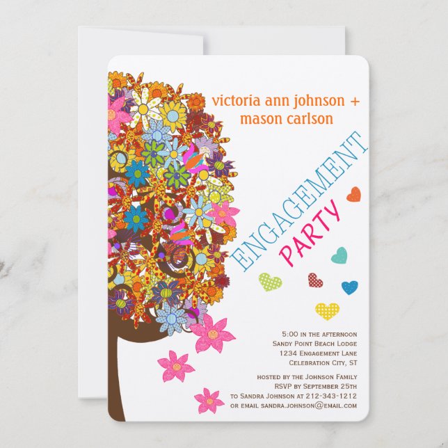 Förtrollade inbjudningar till Forest Side Gren-brö (Framsida)