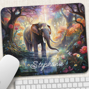 Förtrollade Skog Elefant Personlig Musmatta