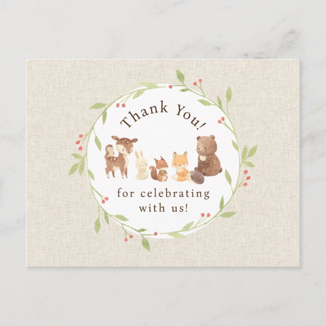 Förtrollade Skogen Tack Vykort (Framsida)