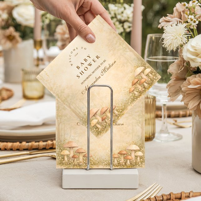 Förtrollade skogssvamp Baby Shower Pappersservett (Skapare uppladdad)