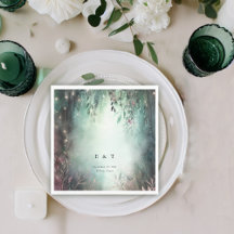 Förtrollade skogsviner Guld Mauve Magic Bröllop