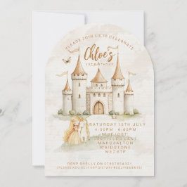 ✨🏰 Förtrollade Slottet Prinsessans 1-års Födelsed Inbjudningar