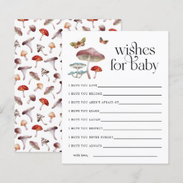 Förtrollade Svampönskningar för Babykort