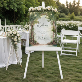 Förtrollade trädgårdssnurljus Bröllop Välkommen Poster