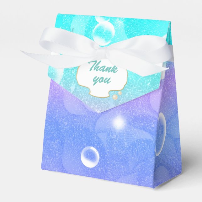 Förtrollade Under Havet-Sirén Party Favor Boxes Presentaskar (Framsidan Sidan)