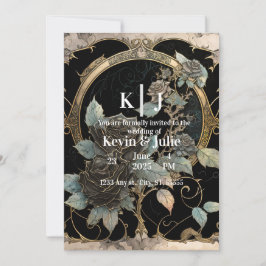 Förtrollande Blomningar Inbjudningar