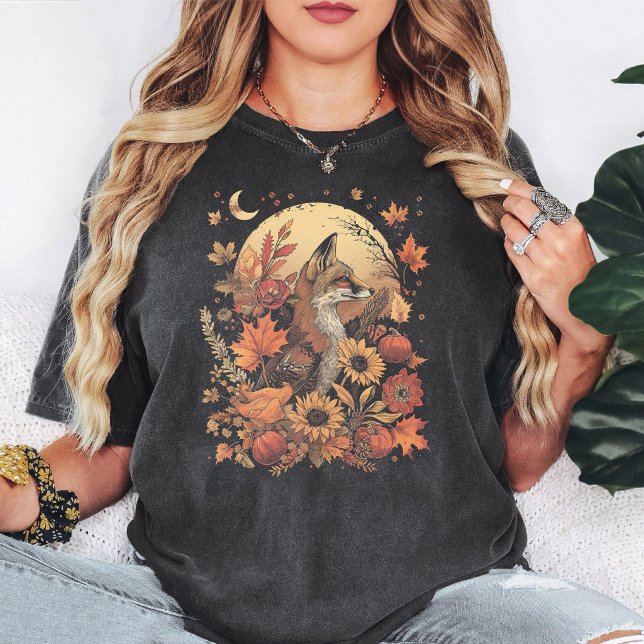 Förtrollande höstrev med höstlig lövverk t shirt (Skapare uppladdad)