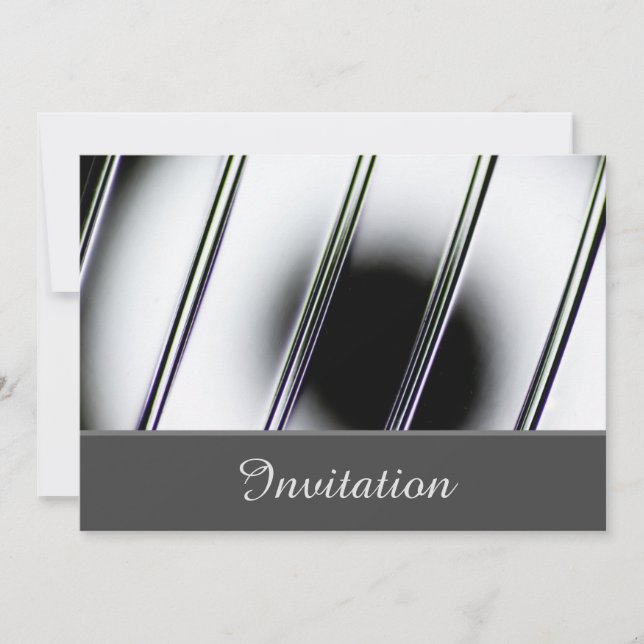 Förtrollande inbjudningskort med krom (Framsida)