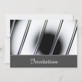 Förtrollande inbjudningskort med krom