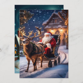 Förtrollande jul vintrig by Tapet 2025 Julkort