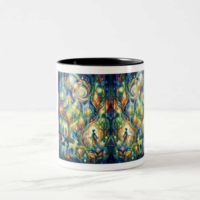 Förtrollande kaffemugg - Atmosfär av kärlek (Center)
