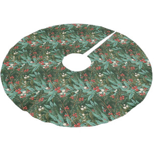 Förtrollande Klassisk Elegans Jul Holiday Julgransmatta Borstad Polyester