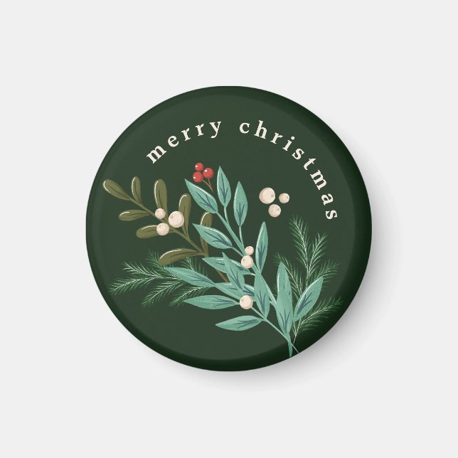 Förtrollande Klassisk Elegans Julfirande Magnet (Framsidan)