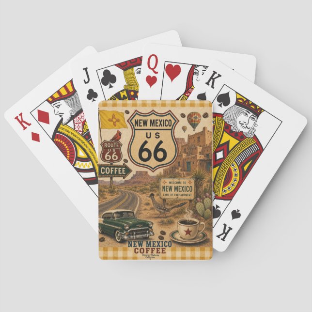 Förtrollande Route 66 Spelkväll Casinokort (Baksidan)