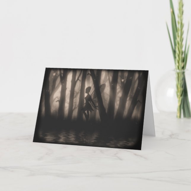 Förtrollat skymthälsningkort kort (Framsida)