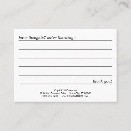 förtrollat vägkommentarkort visitkort