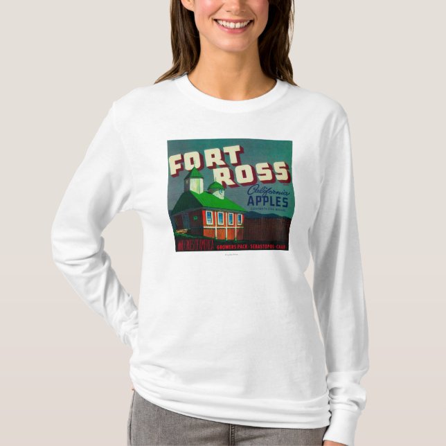 FortRoss Apple låda LabelSebastopol, CA Tee (Framsida)