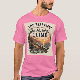Fortsätt Äventyrsinspirerad Unisex Grafisk T-shirt