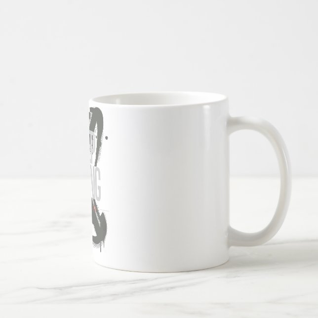 Fortsätt boxas, ge aldrig upp, motivationsboxaretr kaffemugg (Höger)