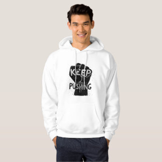 Fortsätt Driva – Motiverande Typografi Design Hoodie