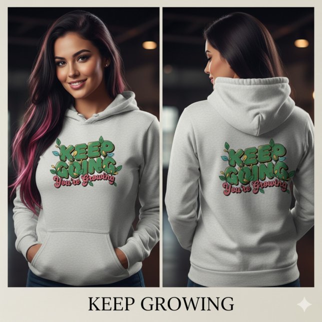 Fortsätt Du Växer Inspirerande  T Shirt (Keep Going You’re Growing Inspirational T-Shirt)