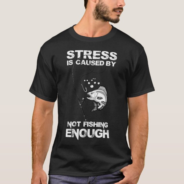 Fortsätt fiska t shirt (Framsida)