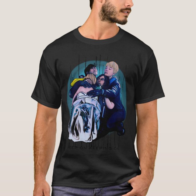 Fortsätt framåt DS2 konst T Shirt (Framsida)