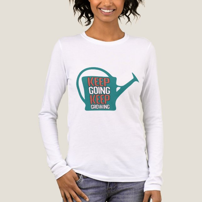 Fortsätt Framåt Fortsätt Växa Inspiration Mental H T Shirt (Framsida)