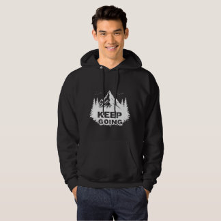 Fortsätt Framåt – Minimal Motivationsdesign Hoodie